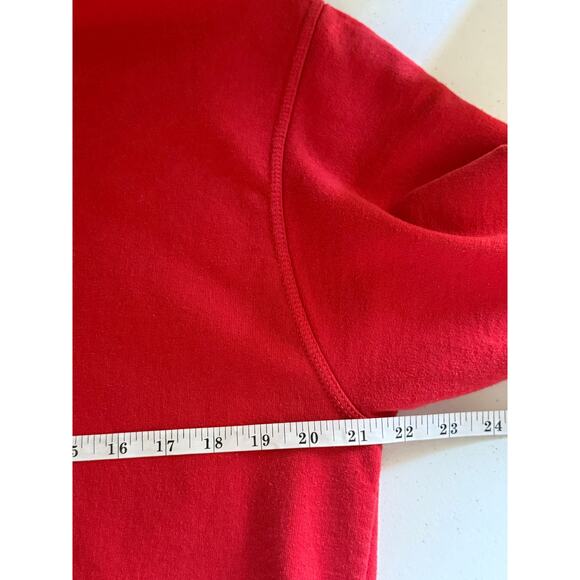 Champion Red Crewneck Sweatshirt Men’s Medium Classic Logo Pullover - Picture 8 of 9